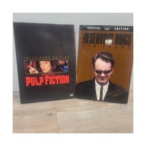 Lot of 2 Cult Classics Pulp Fiction 2 Disc Collector + Reservoir Dogs Bundle